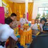 พิธีอัญเชิญผ้าไตร เครื่องสังฆทานพระราชทาน